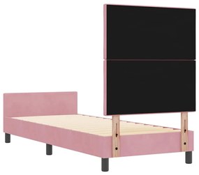 Cama vidaXL Rosa 80x200 cm Veludo