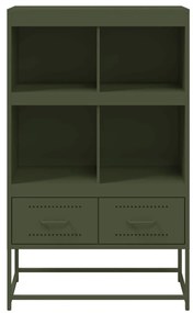 Móvel alto 68x39x111,5 cm aço verde azeitona
