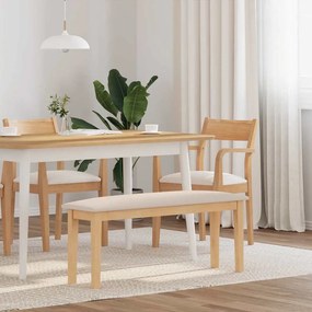 vidaXL Banco 110 cm madeira seringueira maciça
