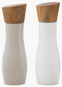 Moinhos de sal e pimenta com tampa em madeira de acácia Essentials, conjunto de 2