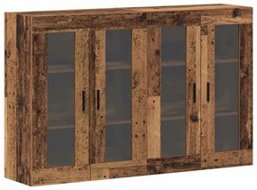 Armários de Parede 2 peças Madeira Velha 69,5 x 34 x 90 cm - Madeira I