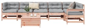 7 pcs conjunto sofás jardim madeira abeto-de-douglas