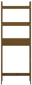 Toalheiro 63x26x171 cm madeira de pinho maciça castanho-mel