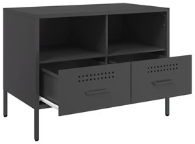 Móveis de TV 2 pcs 68x39x50,5 cm aço laminado a frio preto