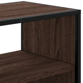 Móvel p/TV 100x31x39,5cm deriv. madeira/metal carvalho castanho