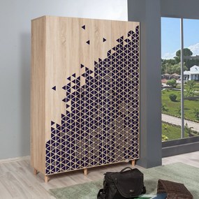 Roupeiro Mode – Carvalho Sonoma – 135 cm x 192 cm x 52 cm
