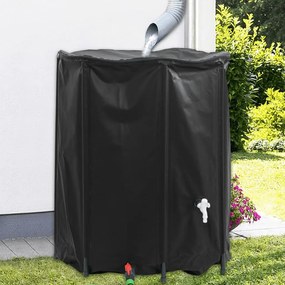 vidaXL Depósito de água dobrável com torneira 1250 L PVC