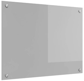 vidaXL Proteção de Cozinha Cinzento-claro 80 x 60 cm vidro temperado