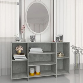 Aparador 120x30x75 cm derivados de madeira cinza cimento
