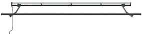 Toldo Retrátil Creme Antracite Castanho 400 x 200 cm