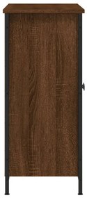 Aparador Tulle - Cor Castanho - Com 2 Portas, 3 Prateleiras Externas e