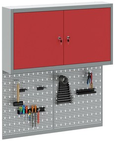 Conjunto de Armário e Painel de Ferramentas de 3 Peças VidaXL Montado