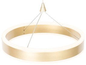 Candeeiro suspenso de latão 30 cm incl. LED regulável em 3 níveis - Lyani Design