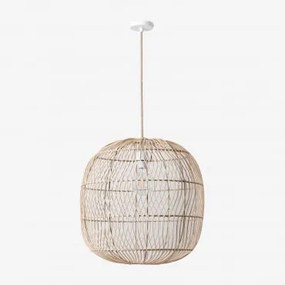 Candeeira De Tecto Em Rattan (ø50 Cm) Api Castanho Natural - Sklum