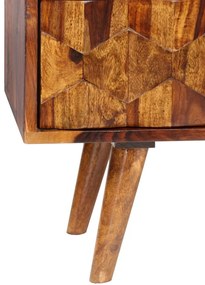 Móvel de TV madeira acácia maciça 140x30x40 cm