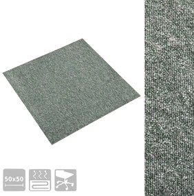Ladrilhos carpete para pisos 20 pcs 5 m² 50x50 cm verde