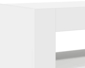 Aparador Branco Branco Madeira de Engenharia 116 x 30 x 75 cm
