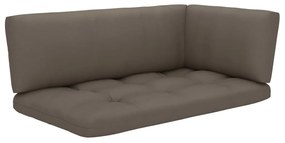 4 pcs conjunto lounge paletes pinho impregnado castanho mel