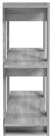 Estante/divisória 80x30x87 cm cor sonoma cinza