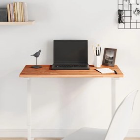 vidaXL Tampo de mesa retangular 80x40x1,5 cm madeira de faia maciça