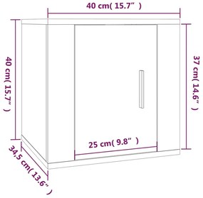 5 pcs conjunto móveis de TV madeira processada branco brilhante