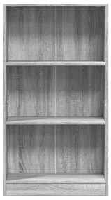Estante 60x24x109 cm derivados de madeira cinzento sonoma