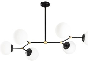 Chandelier Damar – Preto e Branco – 100 x 58 cm
