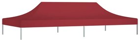 Teto para tenda de festas 6x3 m 270 g/m² bordô