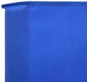 Para-vento com 5 painéis em tecido 600x80 cm azul-ciano