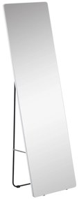HOMCOM Espelho de Pé Espelho de Corpo Inteiro 45x37x158,5cm Espelho de Parede com Estrutura de Liga de Alumínio Estilo Moderno Prata | Aosom Portugal