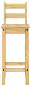 3 pcs conjunto de bar pinho maciço