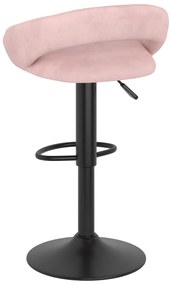 Bancos de bar 2 pcs veludo rosa