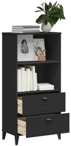Estante VIKEN 60x35x123 cm derivados de madeira preto