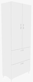 Armário Multiusos Yaşam – Branco – 60 cm x 163,6 cm x 31,5 cm