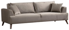 **** Sofá de 3 Lugares Buhara – Cinzento Claro – 100x78x220 cm

**