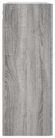 Armário de parede 69,5x34x90 cm deriv. madeira cinzento sonoma
