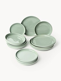 Conjunto de loiça em porcelana Nessa, 4 pessoas (12 uni.)