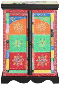 Mesa de Console vidaXL Multicolorida 50x30x75 cm em Madeira Sólida de