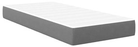Colchão Pocket Spring vidaXL Cinza Claro Médio 90x190x20 cm Tecido
