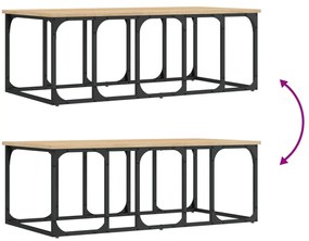 Mesa de centro 100x50x35,5 cm derivados madeira carvalho sonoma