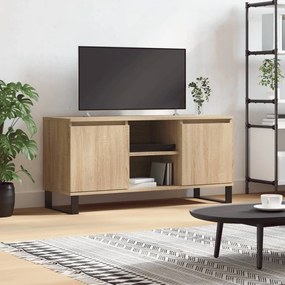 vidaXL Móvel de TV 104x35x50 cm derivados de madeira carvalho sonoma