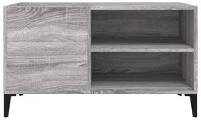 Armário p/ discos 84,5x38x48 cm derivados madeira cinza sonoma
