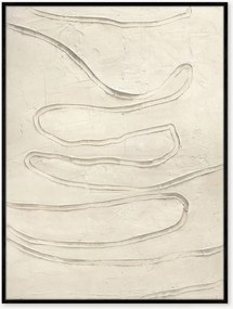 Quadro em tela pintado à mão com moldura Cloudline