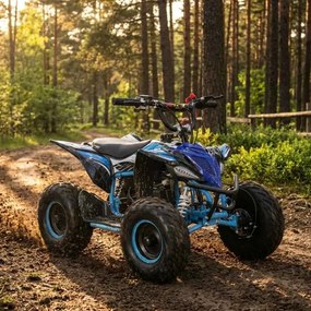 MINI MOTO 4 INFANTIL GASOLINA 50CC MTR MINI KF AZUL