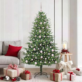 vidaXL Árvore de Natal Artificial Pré-iluminada com Conjunto de Bolas