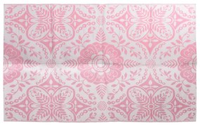 Tapete de exterior 160x230 cm ARAKIL PP cor-de-rosa