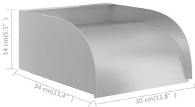 Cascata 30x34x14 cm aço inoxidável 304