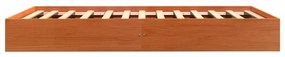 Cama sem colchão 90x190 cm madeira de pinho maciça castanho-mel