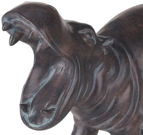 Figura decorativa castanho escuro 23 cm BELBARI Beliani