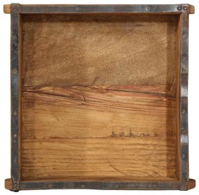 Bandejas vidaXL 4 pcs 31x29x10 cm Madeira Sólida Reciclada